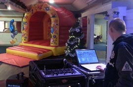 Bouncy Castle and DJ